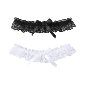 COACOM Lot de 2 jarretelles en dentelle pour femme