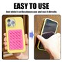 COACOM Lot de 8 ventouses en silicone - Support carré pour téléphone portable - Ventouse unilatérale en silicone - Convient pour