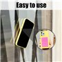 COACOM Lot de 8 ventouses en silicone - Support carré pour téléphone portable - Ventouse unilatérale en silicone - Convient pour