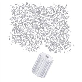 Lot de 200 paires de bouchons d'oreilles octogonaux en plastique transparent pour femme - Support de boucles d'oreilles en silic