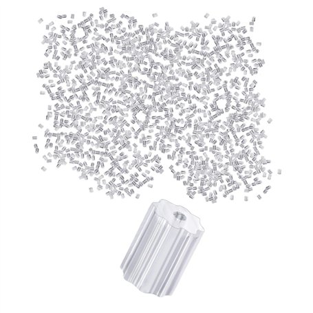Lot de 200 paires de bouchons d'oreilles octogonaux en plastique transparent pour femme - Support de boucles d'oreilles en silic