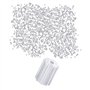 Lot de 200 paires de bouchons d'oreilles octogonaux en plastique transparent pour femme - Support de boucles d'oreilles en silic