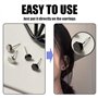 Lot de 200 paires de bouchons d'oreilles octogonaux en plastique transparent pour femme - Support de boucles d'oreilles en silic
