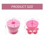 NyxSeat Lot de 2 Collecteurs de Déchets en Silicone Rose - Poubelle de Bureau Portable en Forme d'Anneau - Nettoyage de Bureau