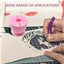 NyxSeat Lot de 2 Collecteurs de Déchets en Silicone Rose - Poubelle de Bureau Portable en Forme d'Anneau - Nettoyage de Bureau
