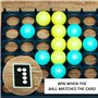 Jeu de Table de Ballon Sauteur - Sac en Non-Tissé Noir Avec Cordon de Serrage - Jeu de Société, de Saut et de Décompression pour