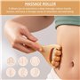 NyxSeat Lot de 2 rouleaux de massage manuel en bois - Pour le dos, la cellulite - Convient pour les jambes, les mains, la taille