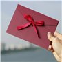 Lot de 10 enveloppes bordeaux, idéales pour les cartes postales, les lettres, les invitations, etc.