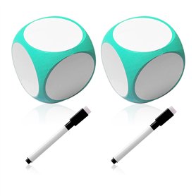 NyxSeat Lot de 2 cubes d'exercice de fitness avec 2 marqueurs pour tableau blanc