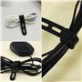 Lot de 10 Serre-Câbles en Silicone Réutilisables - Organiseurs de Fils et Câbles Polyvalents pour Casque