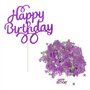OAOSDH Les Paillettes d'anniversaire De 30 G Et Un Gâteau d'anniversaire 1 Morceau avec des Inserts De Carte