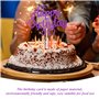 OAOSDH Les Paillettes d'anniversaire De 30 G Et Un Gâteau d'anniversaire 1 Morceau avec des Inserts De Carte, des Confettis Lanc