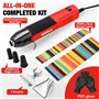 SHALL Mini pistolet thermique, pistolet à air chaud portable avec buse réflectrice et support pliable, 230 °C/400 °C, pour trava