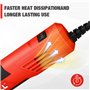 SHALL Mini pistolet thermique, pistolet à air chaud portable avec buse réflectrice et support pliable, 230 °C/400 °C, pour trava