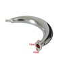 JRL Silencieux D'échappement Chromé pour 49cc 50cc 60cc 66cc 80cc vélo Moteur à essence Kit Motorized Bike