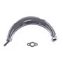 JRL Silencieux D'échappement Chromé pour 49cc 50cc 60cc 66cc 80cc vélo Moteur à essence Kit Motorized Bike
