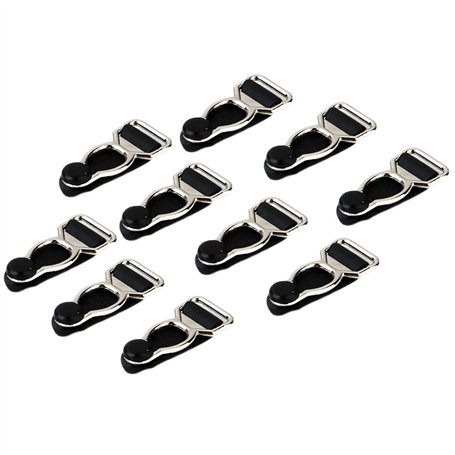 Sharplace 10 Clips Porte-Jarretelles Hommes Crochet Poignée Jarretelles DIY Accessoires