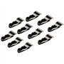 Sharplace 10 Clips Porte-Jarretelles Hommes Crochet Poignée Jarretelles DIY Accessoires