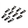 Sharplace 10 Clips Porte-Jarretelles Hommes Crochet Poignée Jarretelles DIY Accessoires