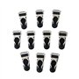 Sharplace 10 Clips Porte-Jarretelles Hommes Crochet Poignée Jarretelles DIY Accessoires