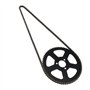 Sharplace Chaîne 25H/136 Links et Pignon 68 Dents pour Mini Scooter ATV, Quad de Vélo de Poche de 49CC