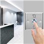 Système de contrôle d'accès, interrupteur lumineux en acier inoxydable, serrure de porte à bouton, serrure de porte de sécurité 