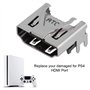 Bewinner Interface de Prise de Port HDMI pour Pro-2000, Pièce de Rechange pour PS4, Remplacement endommagé pour Port HDMI, Sorti