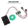 ASHATA Module Vocal enregistrable, Voix reproductible Son d'enregistrement Voix 60 Secondes Carte de voeux Bricolage,câble de Re
