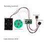 ASHATA Module Vocal enregistrable, Voix reproductible Son d'enregistrement Voix 60 Secondes Carte de voeux Bricolage,câble de Re