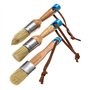 ANCLLO 3Pcs réutilisable Pinceaux à Cire pour Peinture à la Craie - pour Aquarelle et Acrylique- Poils purs- Fait à la Main- Kit