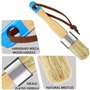 ANCLLO 3Pcs réutilisable Pinceaux à Cire pour Peinture à la Craie - pour Aquarelle et Acrylique- Poils purs- Fait à la Main- Kit