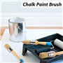 ANCLLO 3Pcs réutilisable Pinceaux à Cire pour Peinture à la Craie - pour Aquarelle et Acrylique- Poils purs- Fait à la Main- Kit