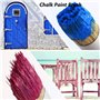 ANCLLO 3Pcs réutilisable Pinceaux à Cire pour Peinture à la Craie - pour Aquarelle et Acrylique- Poils purs- Fait à la Main- Kit
