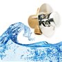 GOLDMAN SERVICE | Robinet à bouton-poussoir mural chromé à fermeture automatique, de courte durée, économe en eau, avec garnitur