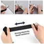Tiardey 4Pcs Noir Lastique Drap de Lit Bretelles Triangle Drap de Lit Sangles Attaches Ensemble avec Pinces de Pinces Robustes p