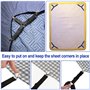 Tiardey 4Pcs Noir Lastique Drap de Lit Bretelles Triangle Drap de Lit Sangles Attaches Ensemble avec Pinces de Pinces Robustes p