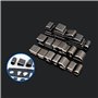 Tiardey 24pcs Leder Handwerk Stanzloch DIY Werkzeugset für Form Hohlschneider Handgefertigt