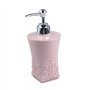 Distributeurs de Savon Moussant Rechargeable Pompe à Savon pour Voyag Style Européen 400ml - Fond carré rose