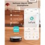 Lefant Aspirateur Robot, Robot Aspirateur 4500Pa Puissance d'Aspiration, Évitement Précis des Obstacles, Anti-Enchevêtrement Idé