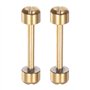 sourcing map 2pcs Montre Vis Tube Tige 16mm Intérieur Dia Acier Inoxydable Acier Montre Bracelet Épingles