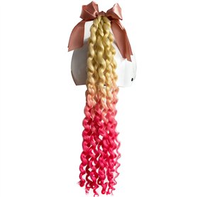 3T-SISTER Accessoire pour casque queue de cheval en queue de cheval - Cheveux moelleux pour moto
