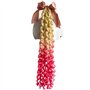 3T-SISTER Accessoire pour casque queue de cheval en queue de cheval - Cheveux moelleux pour moto