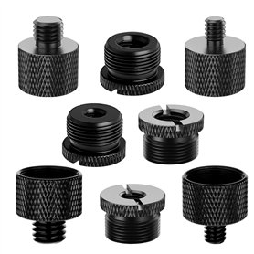 Lot de 8 adaptateurs de filetage de microphone – Convertisseurs mâle/femelle de 6