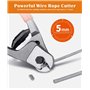Meccion Pince Coupe-câble 205mm Acier au Chrome Vanadium Coupeur, Convient Pour Couper les Câbles en Cuivre, Câble en Fil D'acie