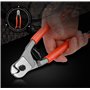 Meccion Pince Coupe-câble 205mm Acier au Chrome Vanadium Coupeur, Convient Pour Couper les Câbles en Cuivre, Câble en Fil D'acie