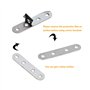 CYH Équerres Plate en Inox,10 pièces Pattes D'assemblage en métal, Supports de Fixation Droits Plats,Plaques Métalliques Support