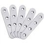 CYH Équerres Plate en Inox,10 pièces Pattes D'assemblage en métal, Supports de Fixation Droits Plats,Plaques Métalliques Support