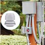 CYH Presse-Étoupes Etanche, 32 Pièces Presse Etoupe Caoutchouc Joint, 3-15mm IP68 Réglable Presse Gris Etoupes Cable avec Écrou 