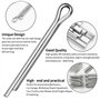 Jeu de Goupilles Fendues 150 Pièces, acier 15 taille épingle à cheveux attache goupille assortiment kit Pour Voitures, Mécanicie