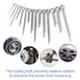 Jeu de Goupilles Fendues 150 Pièces, acier 15 taille épingle à cheveux attache goupille assortiment kit Pour Voitures, Mécanicie